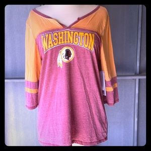 Redskins Orange/Red V-Neck